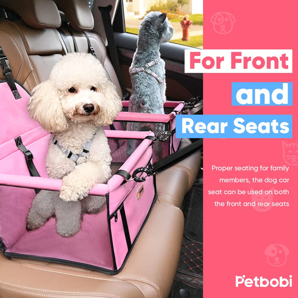 Petbobi booster seat compact design fits under seats for convenient storage