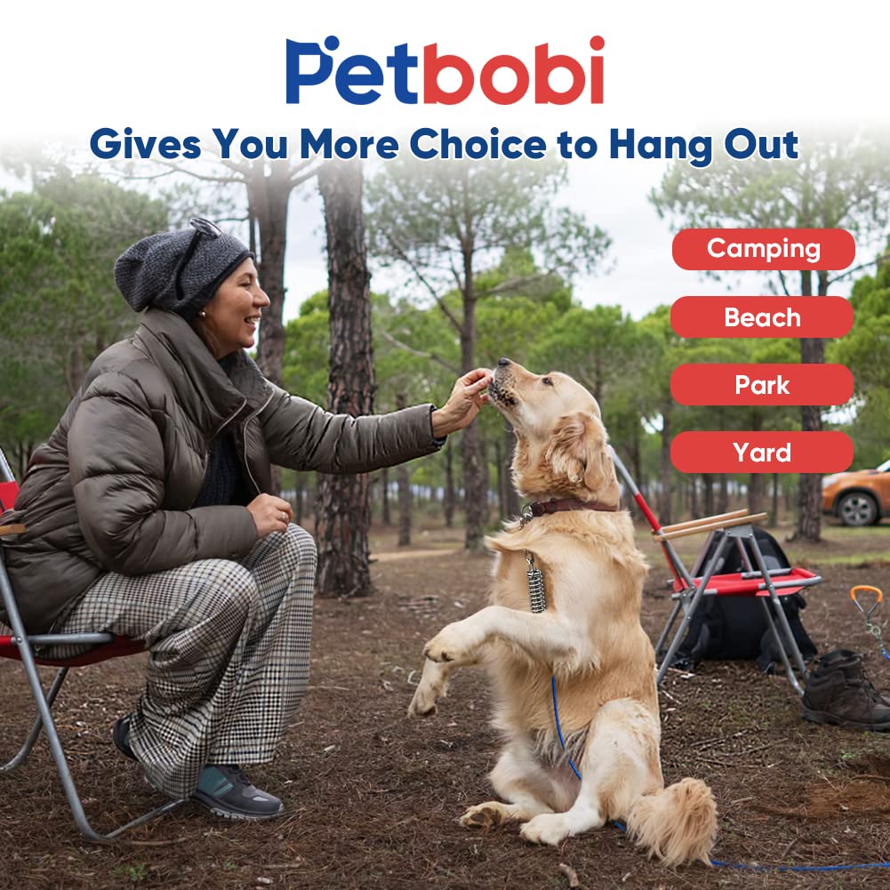 Petbobi PVC-coated steel cable resists weather and chew, enhancing durability.