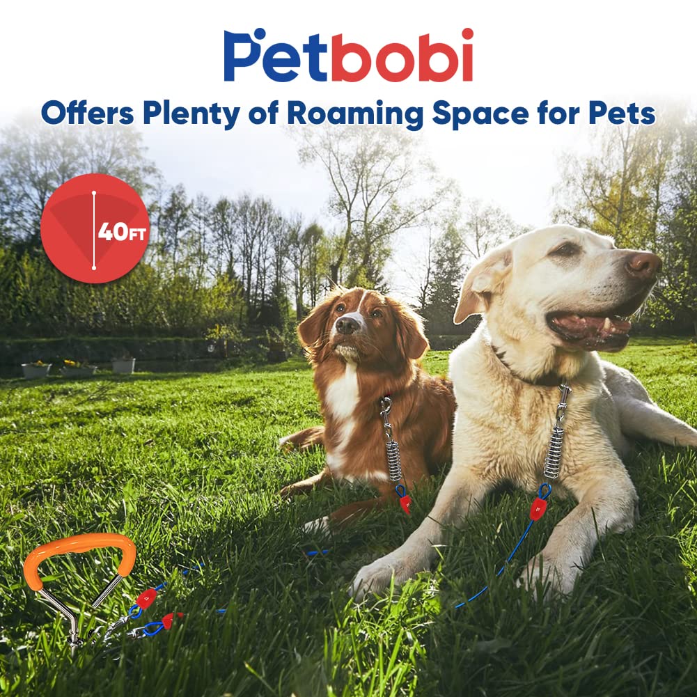 Petbobi 360-degree swivels prevent tangling, keeping dogs comfortable and leash tension even.