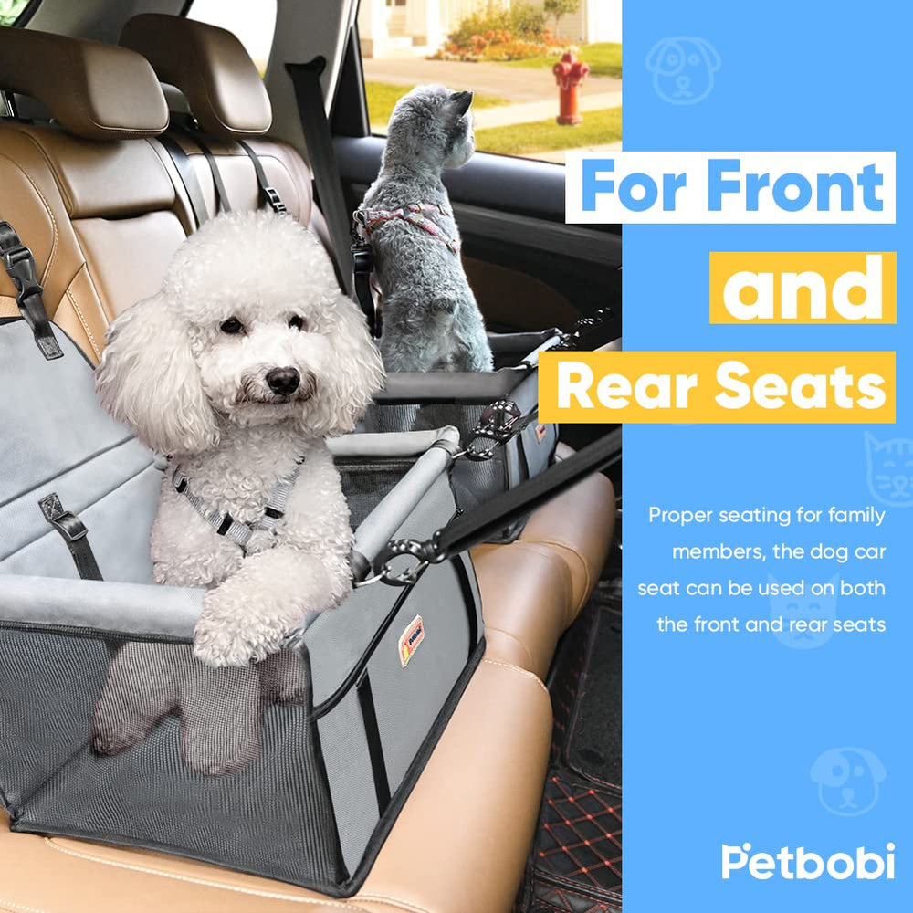 Petbobi foldable booster seat shows quick setup and easy storage.