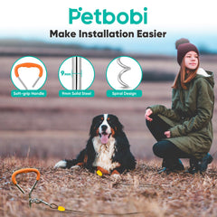 Petbobi 5in spring absorbs shocks to reduce strain.