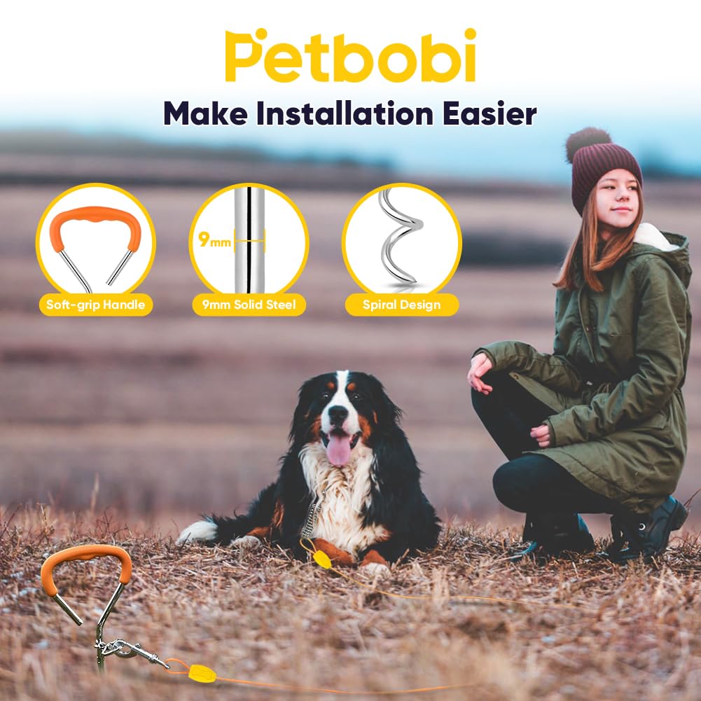 Petbobi spring 5-inch buffer reduces pull impact for gentle control.