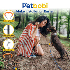 Petbobi 5-inch spring buffer absorbs shocks during active dog play.