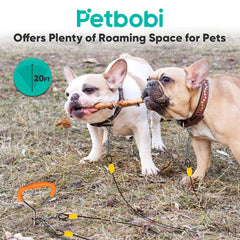 Petbobi 360-degree rotating clips prevent tangles during outdoor explorations.