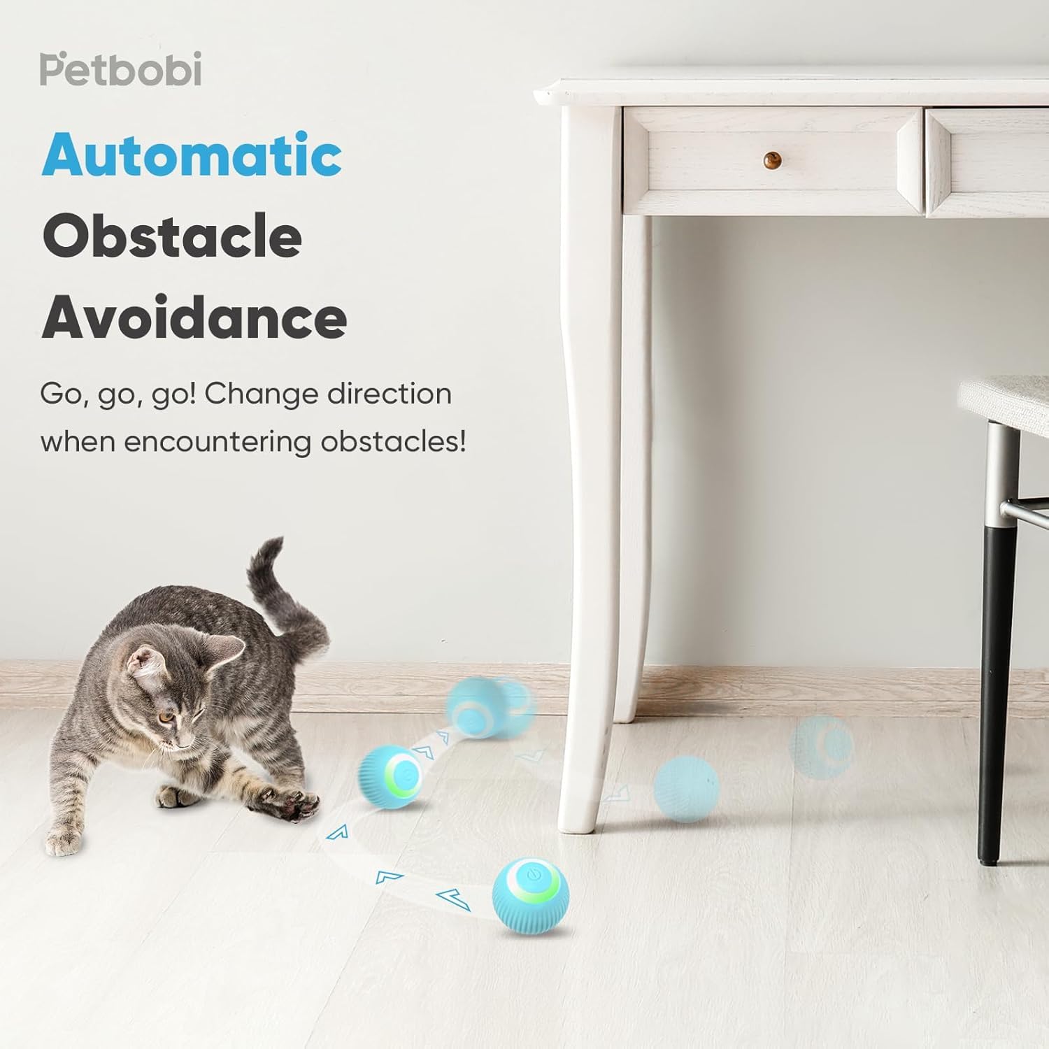 Petbobi USB-C rechargeable toy offers quick charges and long play sessions.