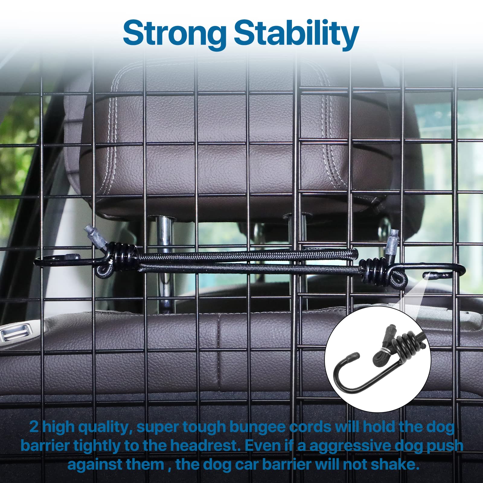 Petboda barrier extended to 62 inches for universal SUV fit.