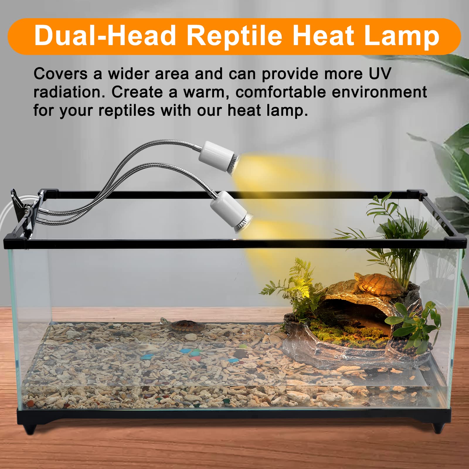 Petboda reptile heat lamp cycle timer with continuous or timed mode for consistent care