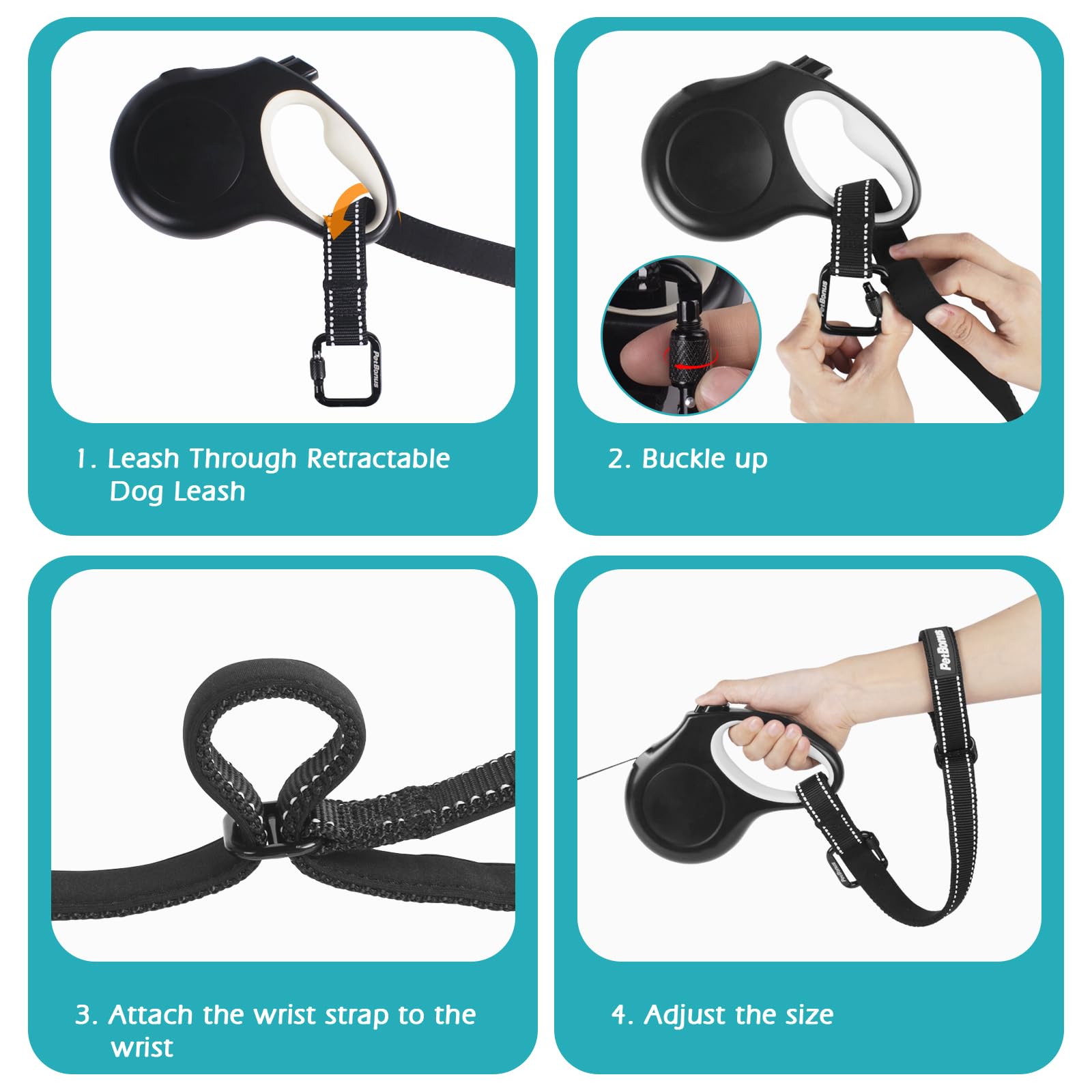 PetBonus adjustable wrist-fit ensures a snug, secure wear