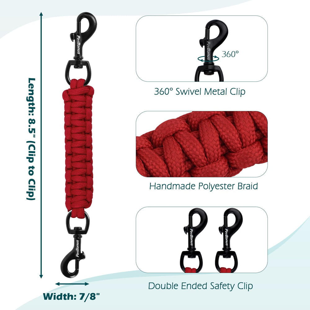 PetBonus backup safety strap attached to harness ready for everyday adventures