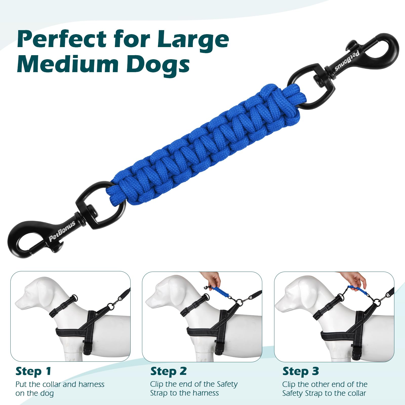 PetBonus blue safety clip color option emphasizes daily-use versatility