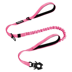 PetBonus heavy-duty tactical dog leash clip demonstrates quick-release action for easy one-handed use on walks.