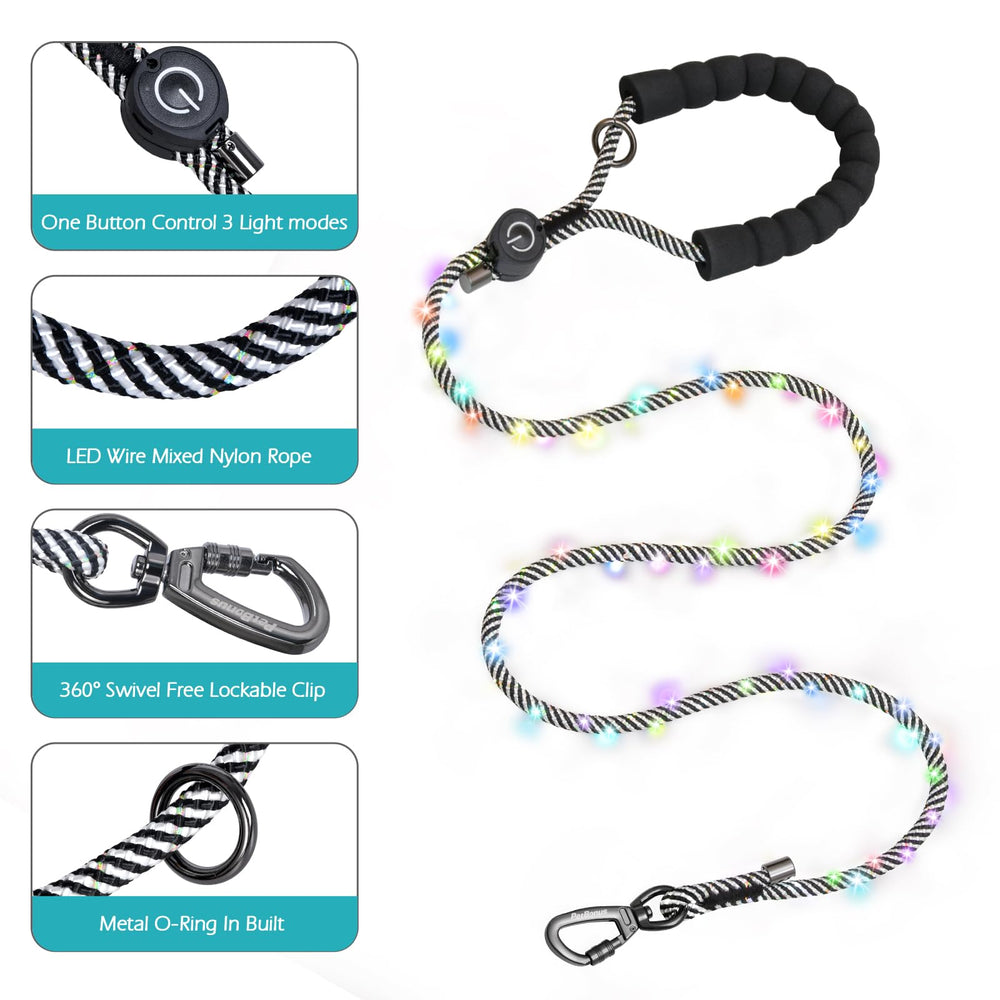 PetBonus lockable clasp with 360° rotation to prevent twisting during walks.