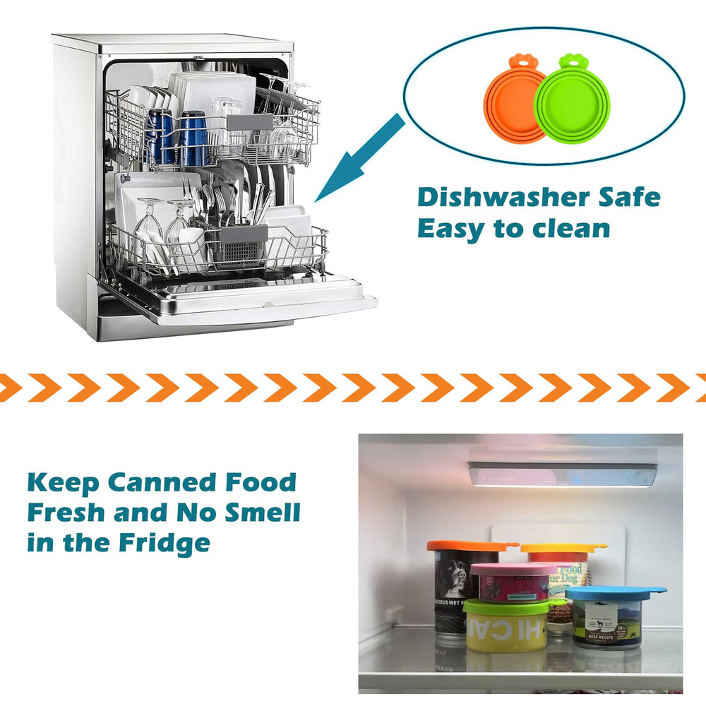 PetBonus orange green lids brighten the fridge while preserving leftovers