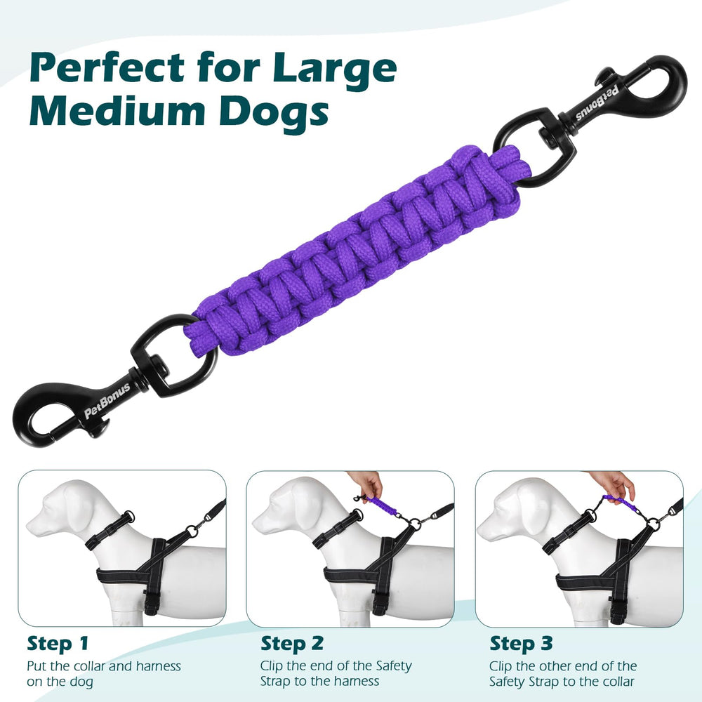 PetBonus prong-collar compatibility clip attachment secures diverse gear combinations.