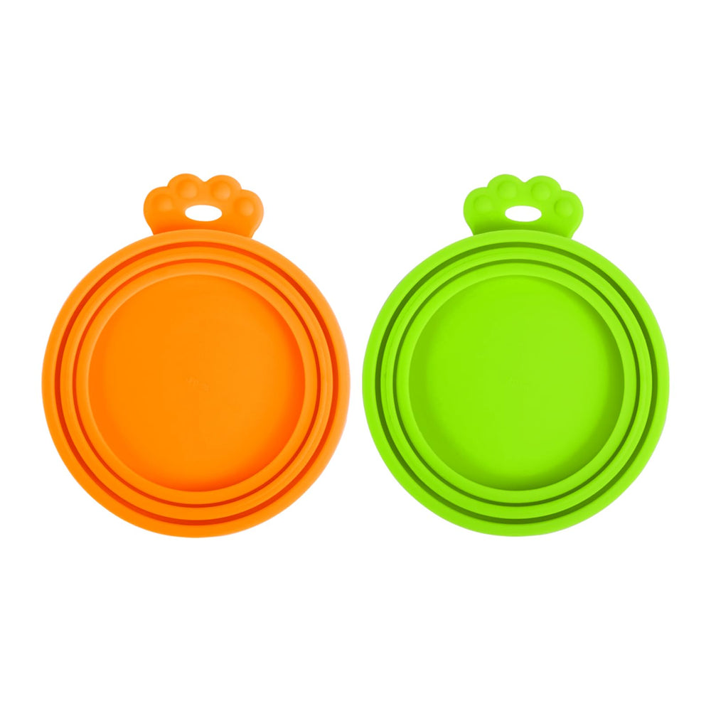 PetBonus silicone can cover orange packaging showcases safe, fresh pet food storage