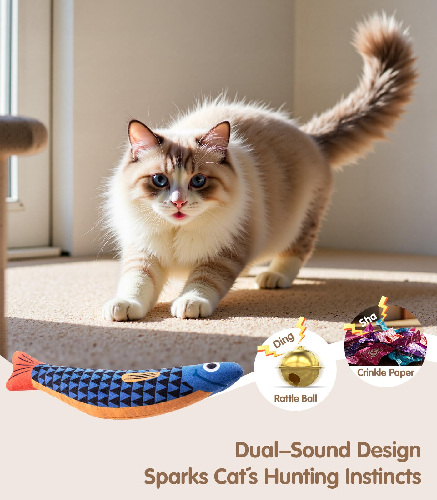 PetBusy Juguete con materiales de grado bebé suaves y duraderos