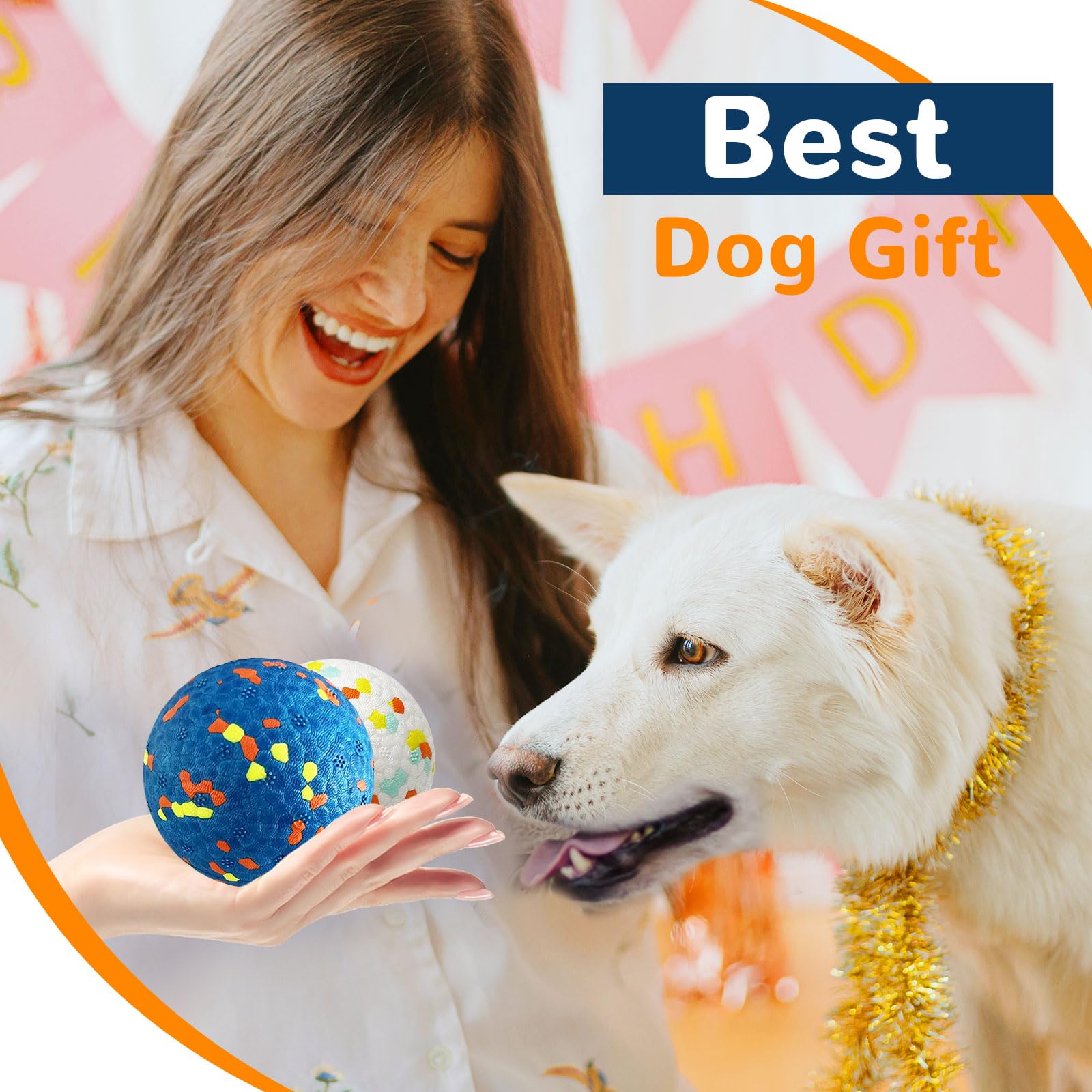 Petcare 3-inch diameter ball for medium to large breeds