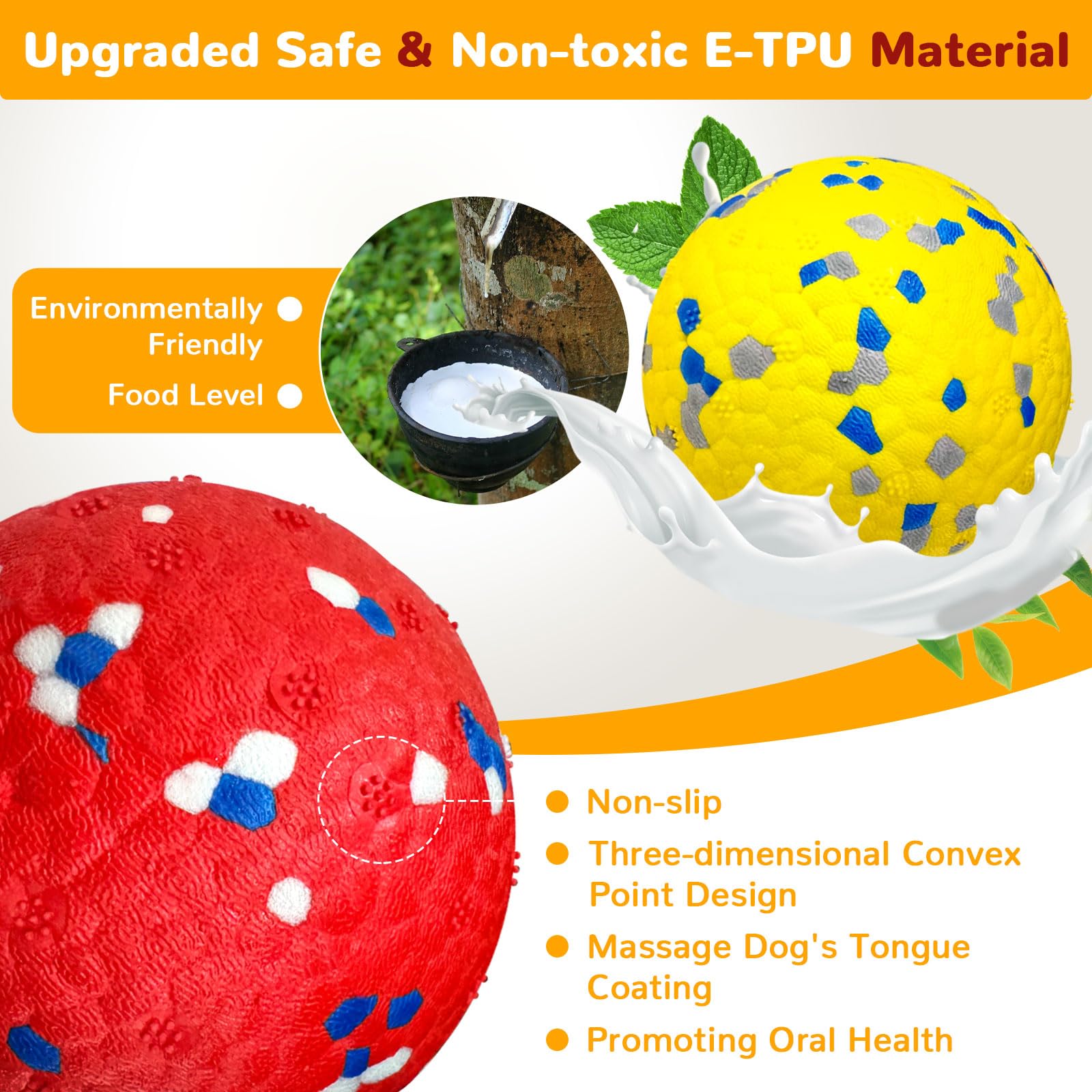 Petcare 3-inch diameter dog ball is ideal for medium to large dogs.