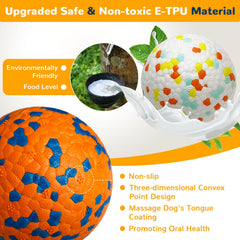 Petcare bouncing dog ball fetch toy that rewards outdoor play and quick returns