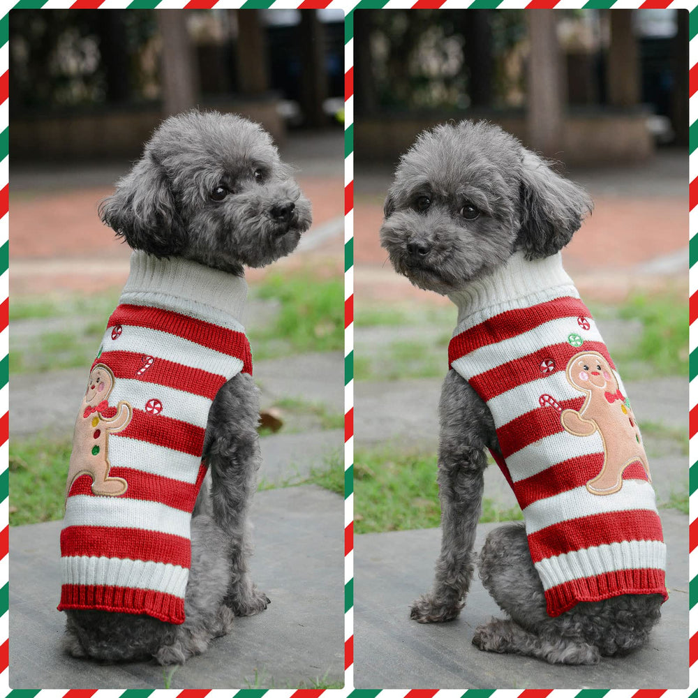 Petcare Christmas dog sweater easy on off—simple dressing for busy owners.