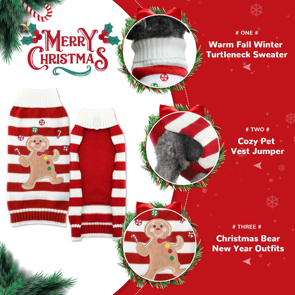 Petcare Christmas dog sweater elf—playful style for adorable holiday outfits.