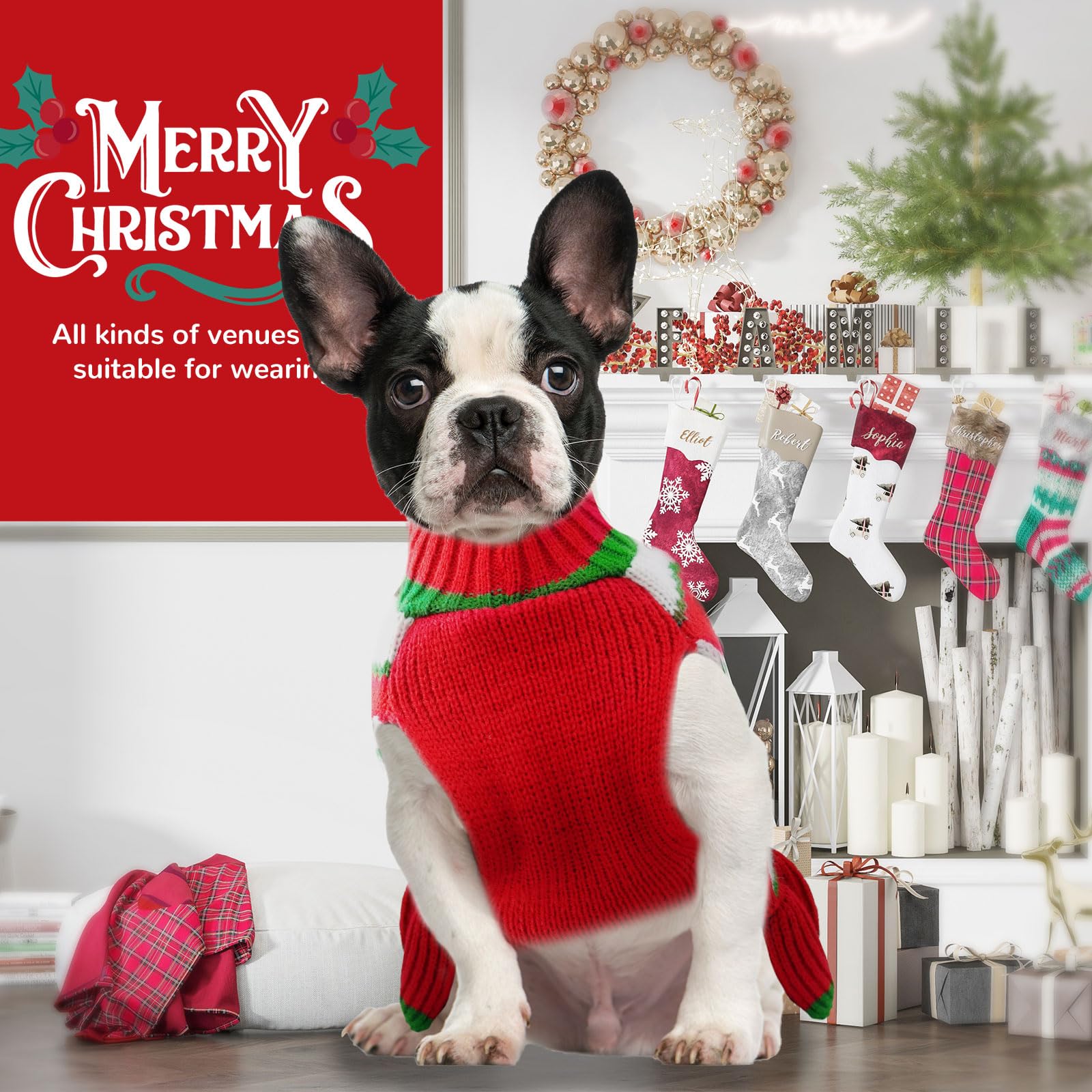 PETCARE dog-cat Christmas outfits display versatile festive styling for pets.