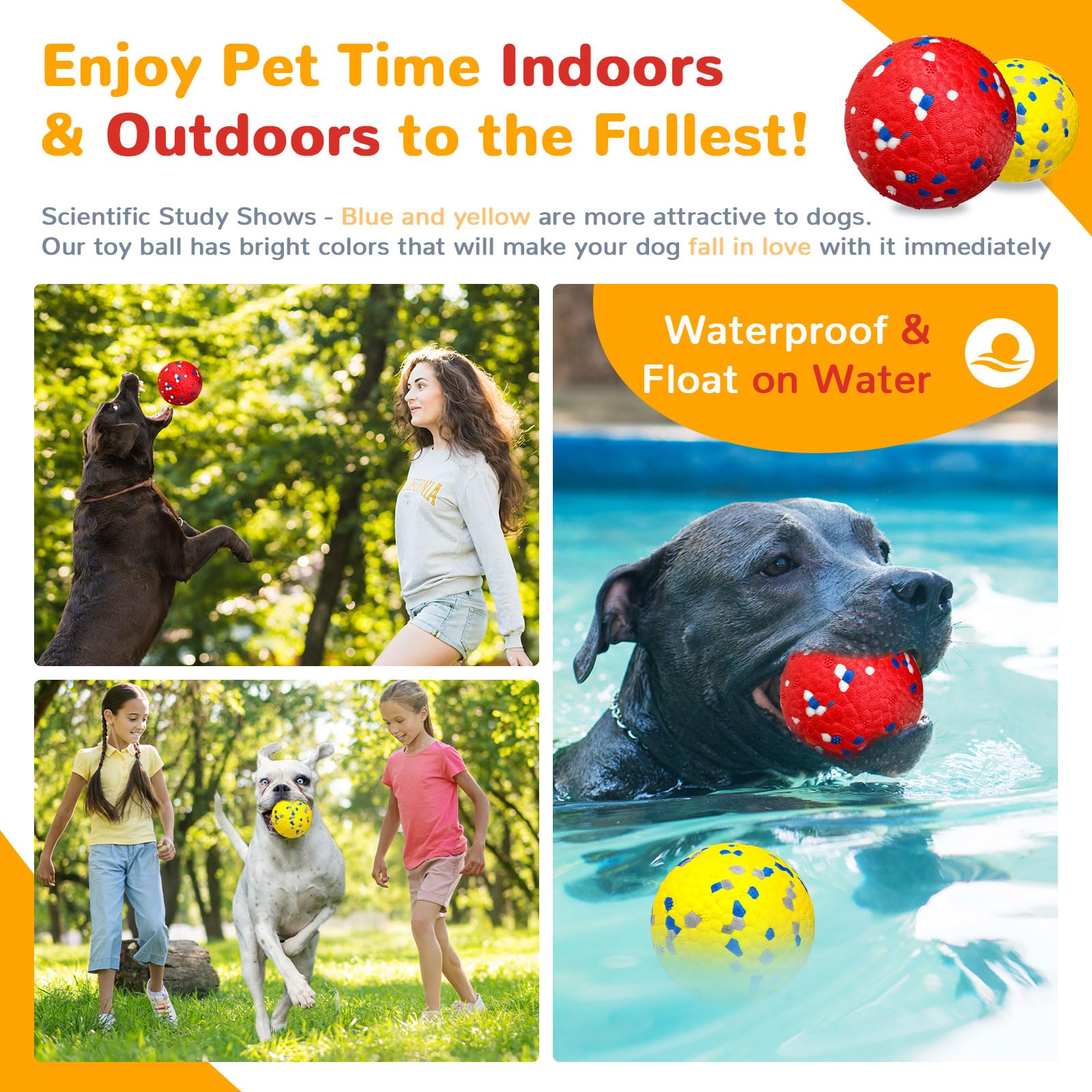 Petcare indestructible dog ball red offers rugged chew durability for aggressive chewers.