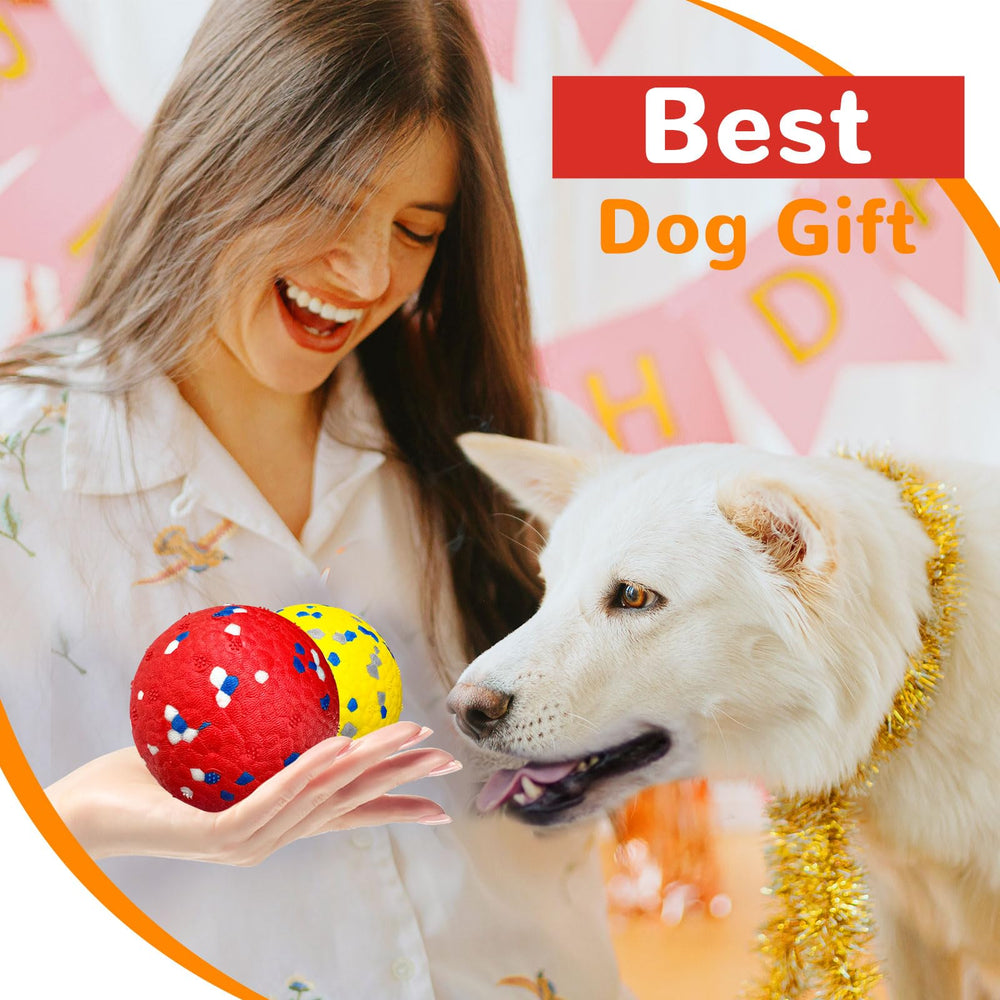 Petcare indoor-outdoor dog ball is great for yard, home, and travel play.