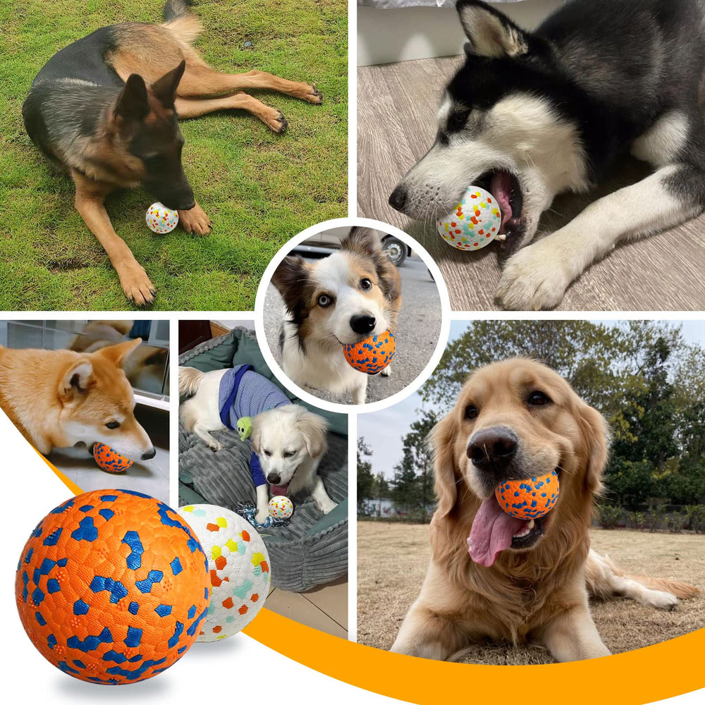 Petcare large-dog tough ball proven for medium to large breeds' toughest chewers