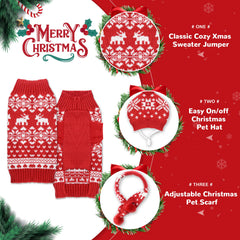 PETCARE small medium dog and cat outfit set for festive occasions