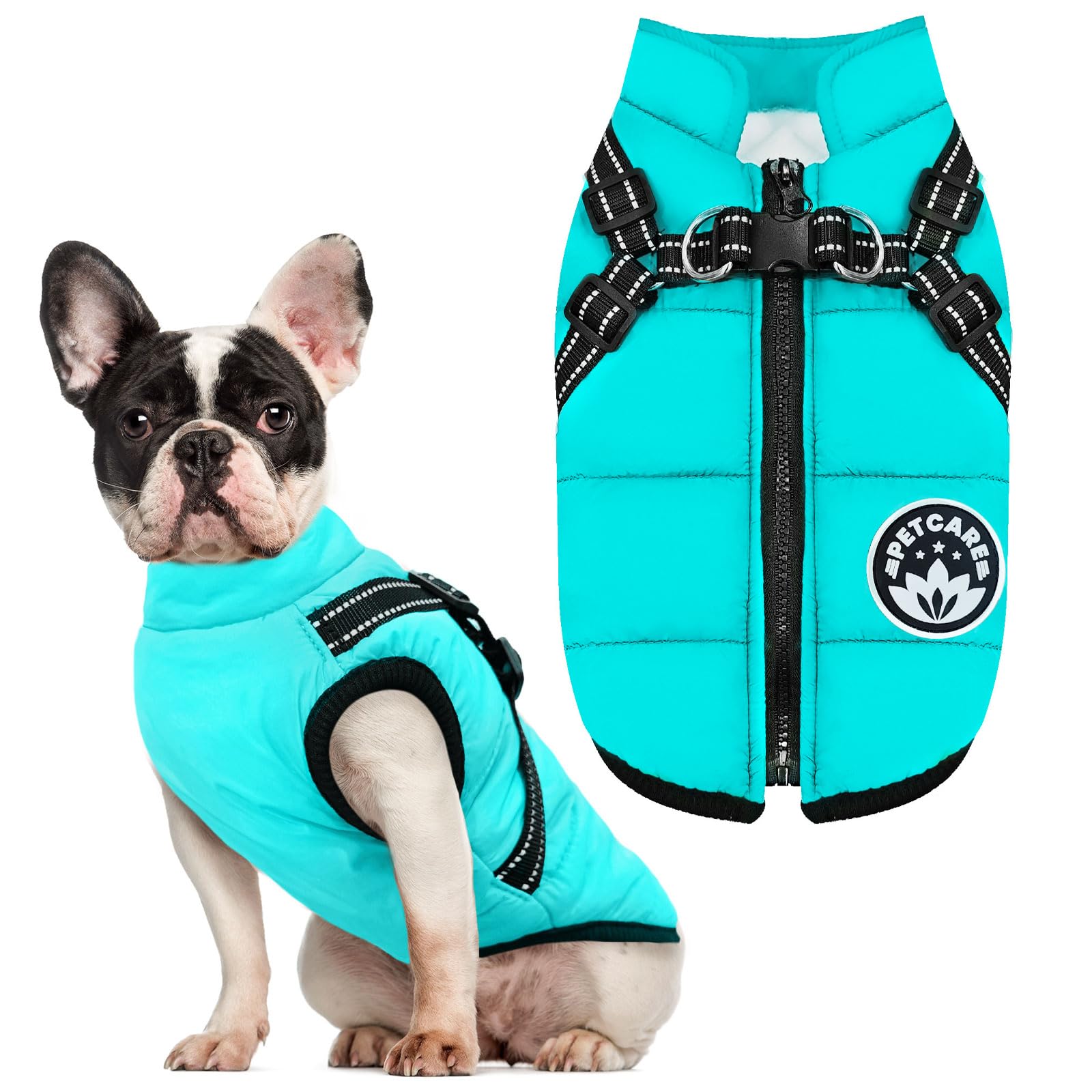PETCARE Snowsuit design supports dogs and cats during outdoor winter adventures.
