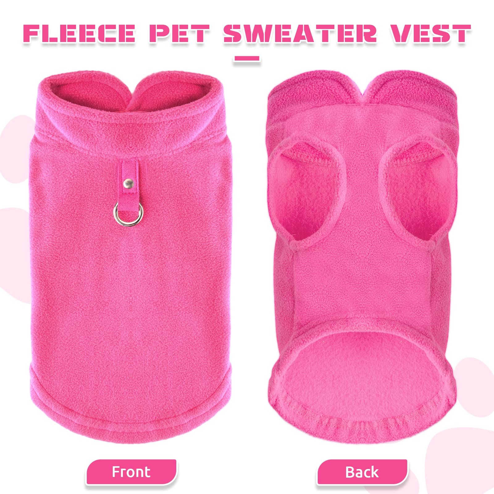 Petcare small-dog-sweater fits dogs and cats, versatile daily wear.