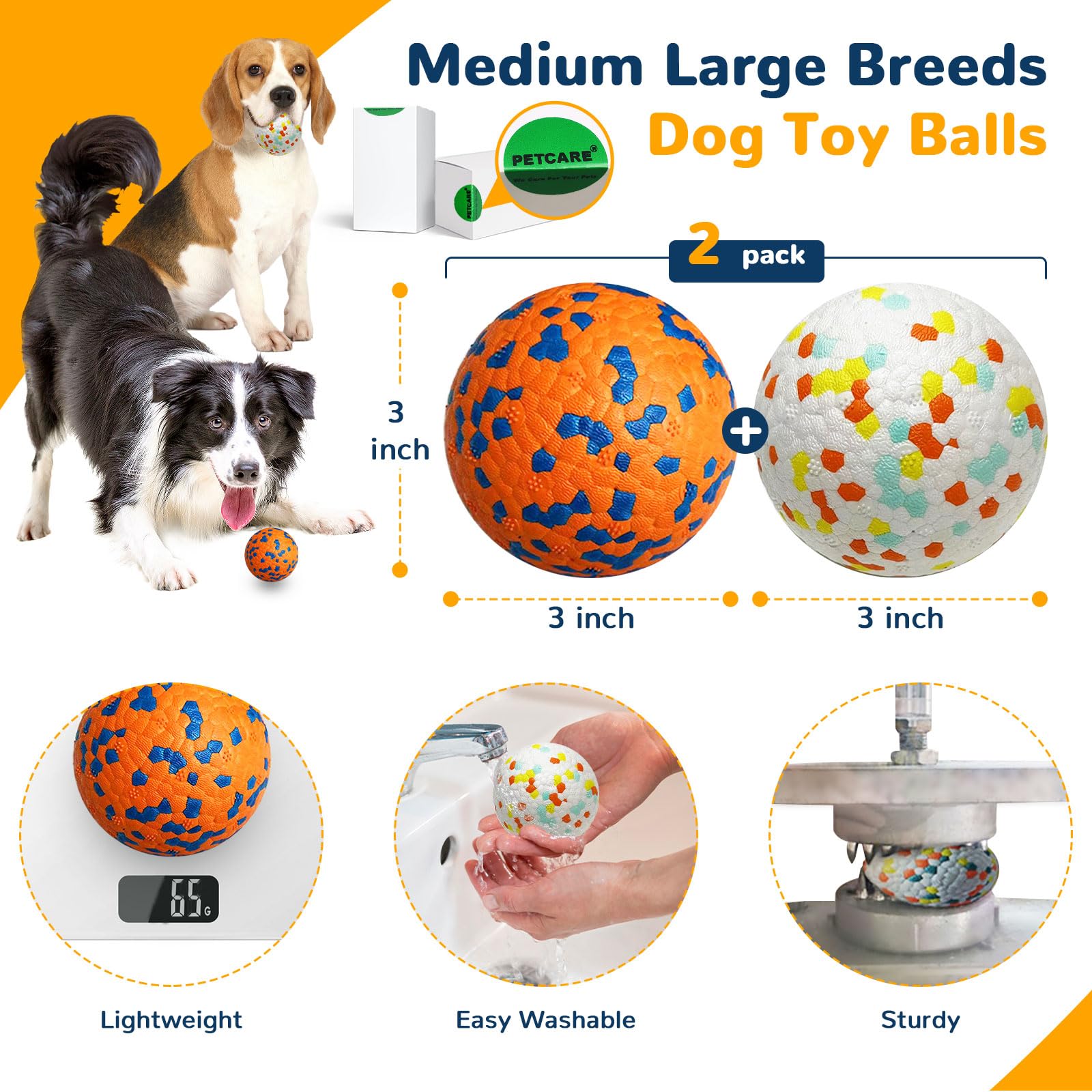Petcare teeth-gum massage texture dog ball helps dental massage during fun