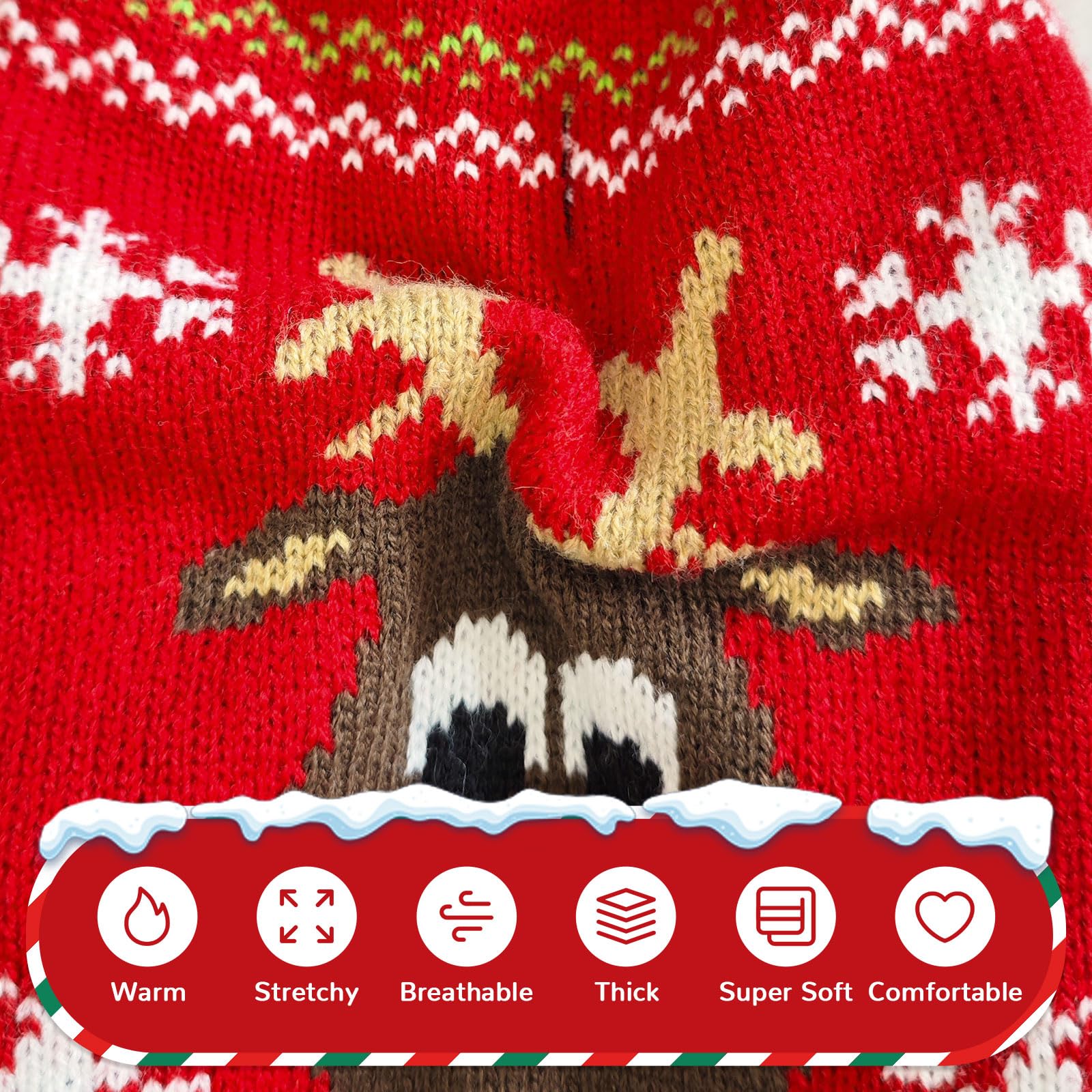 Petcare washable sweater offers convenient machine washing after holiday adventures