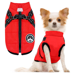 Petcare winter dog coat front view for warm protection during chilly walks