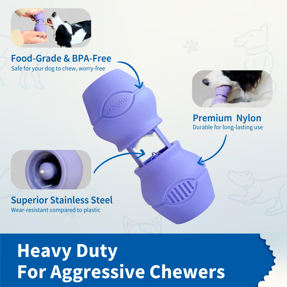 PetClan Chewise durable nylon body showcases heavy-chew compatibility for large dogs.