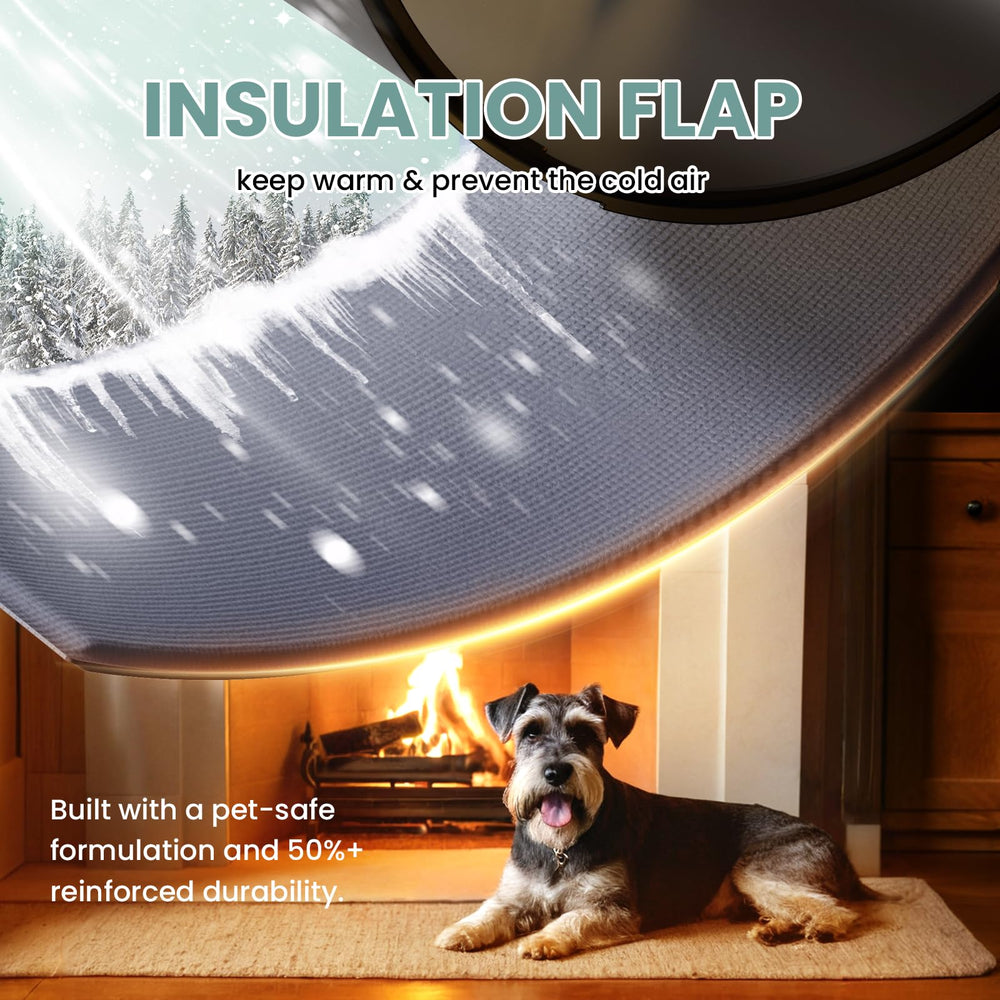 PETCOMING 3-flap system highlights extreme weather protection and insulation.