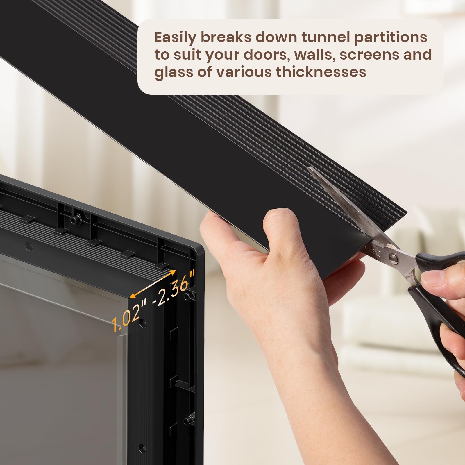 PETCOMING closing panel helps you control entry while keeping pets safe indoors.