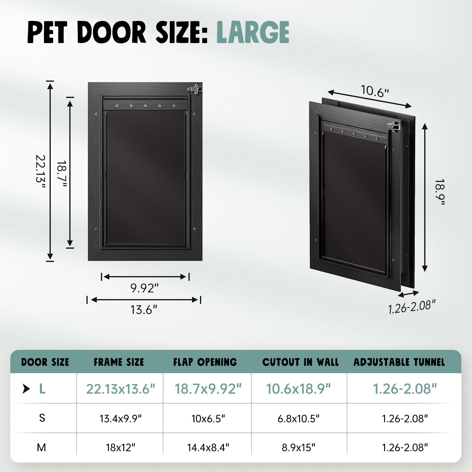 PETCOMING dog door-security-lock helps manage pet access while away.