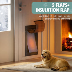 PETCOMING dog door-telescoping-tunnel features adjustable fit for various door thicknesses.