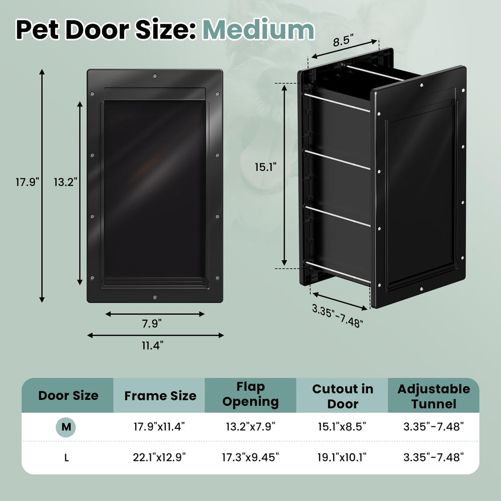 PETCOMING durable plastic frame stands up to impact and wear.