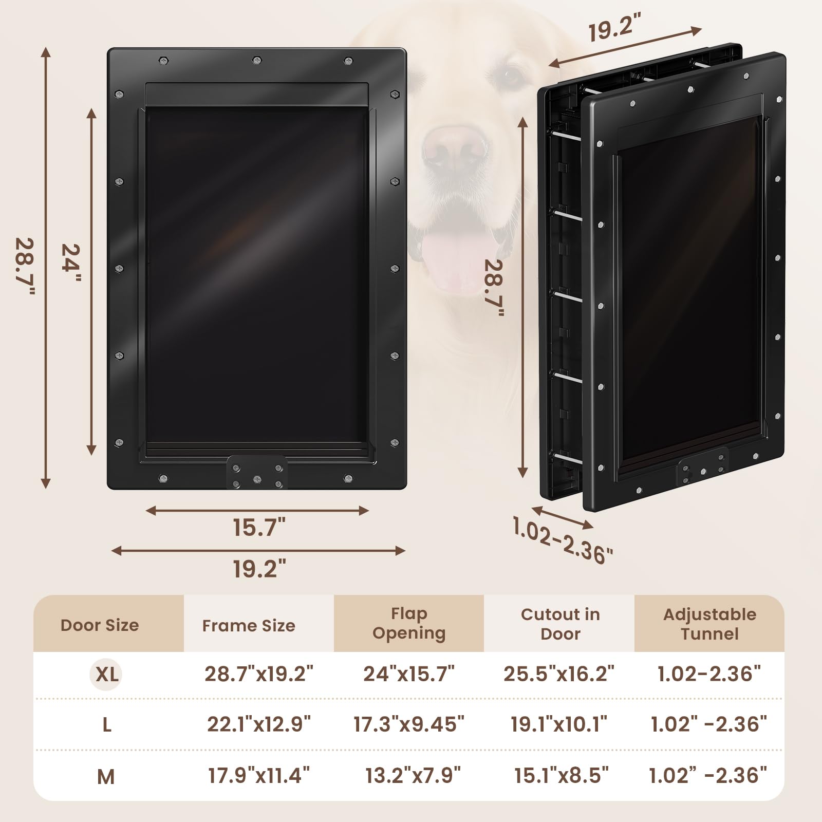 Petcoming eco-friendly plastic door is made from recycled ocean plastic for sustainability.