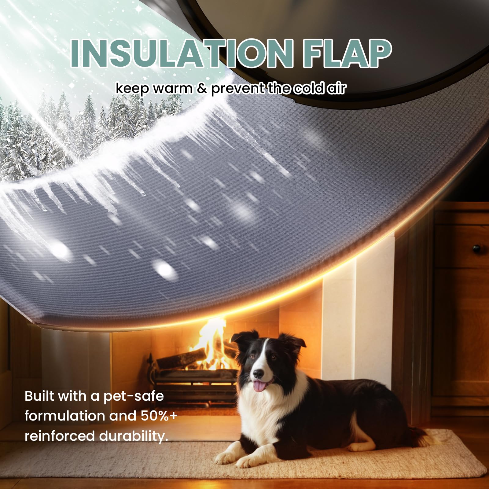 Petcoming locking panel offers controlled access for pet safety and routine.