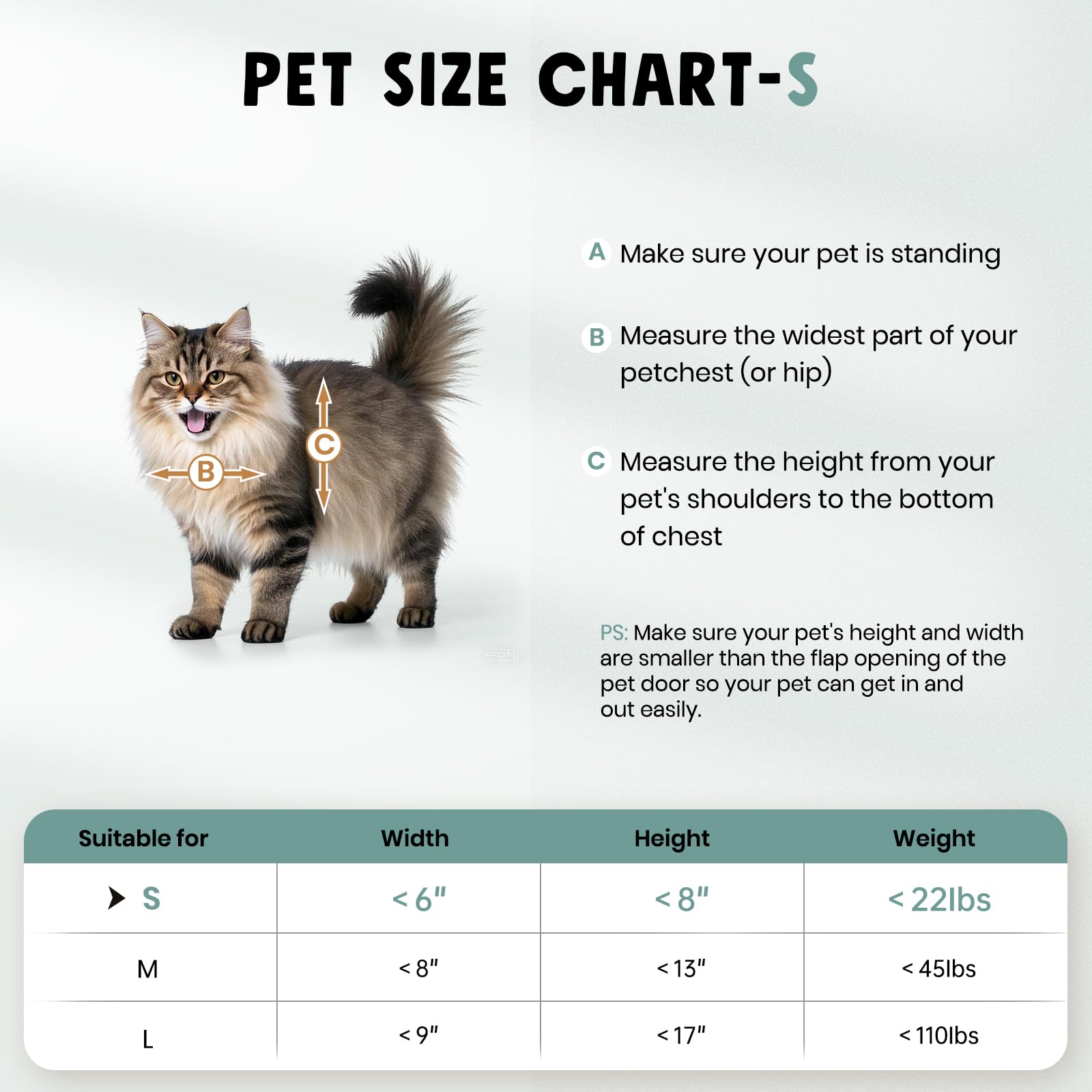 PETCOMING sliding closing panel offers secure protection when unattended
