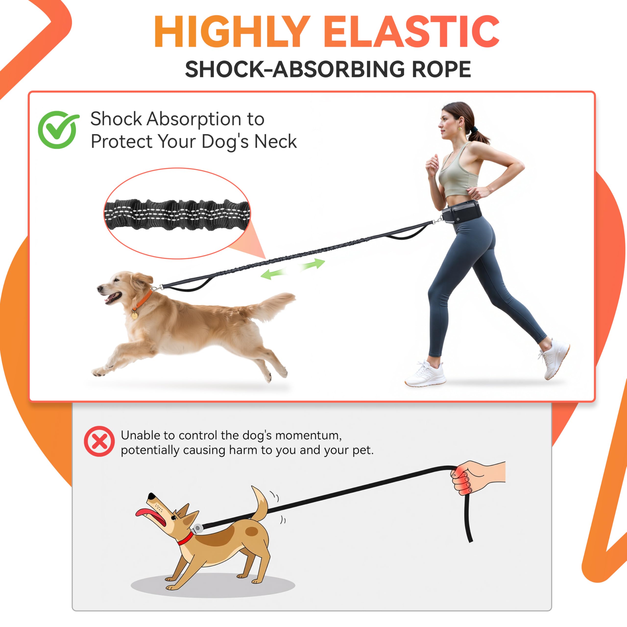 PETCOOZ tangle-free 360 swivel prevents twists during dogs explorations.