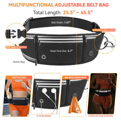 PETCOOZ waist-pack with four compartments keeps phone, keys, and treats organized.