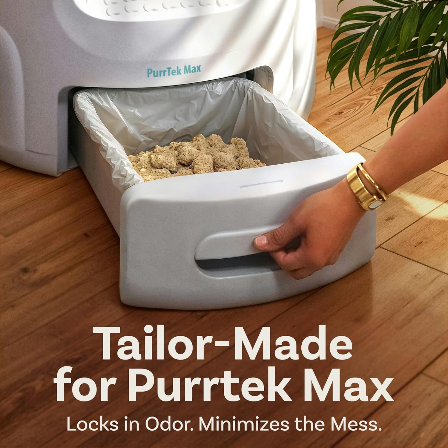 PetCove PurrTek Max liner with odor-locking design for unscented freshness