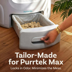 PetCove PurrTek Max liner with odor-locking design for unscented freshness