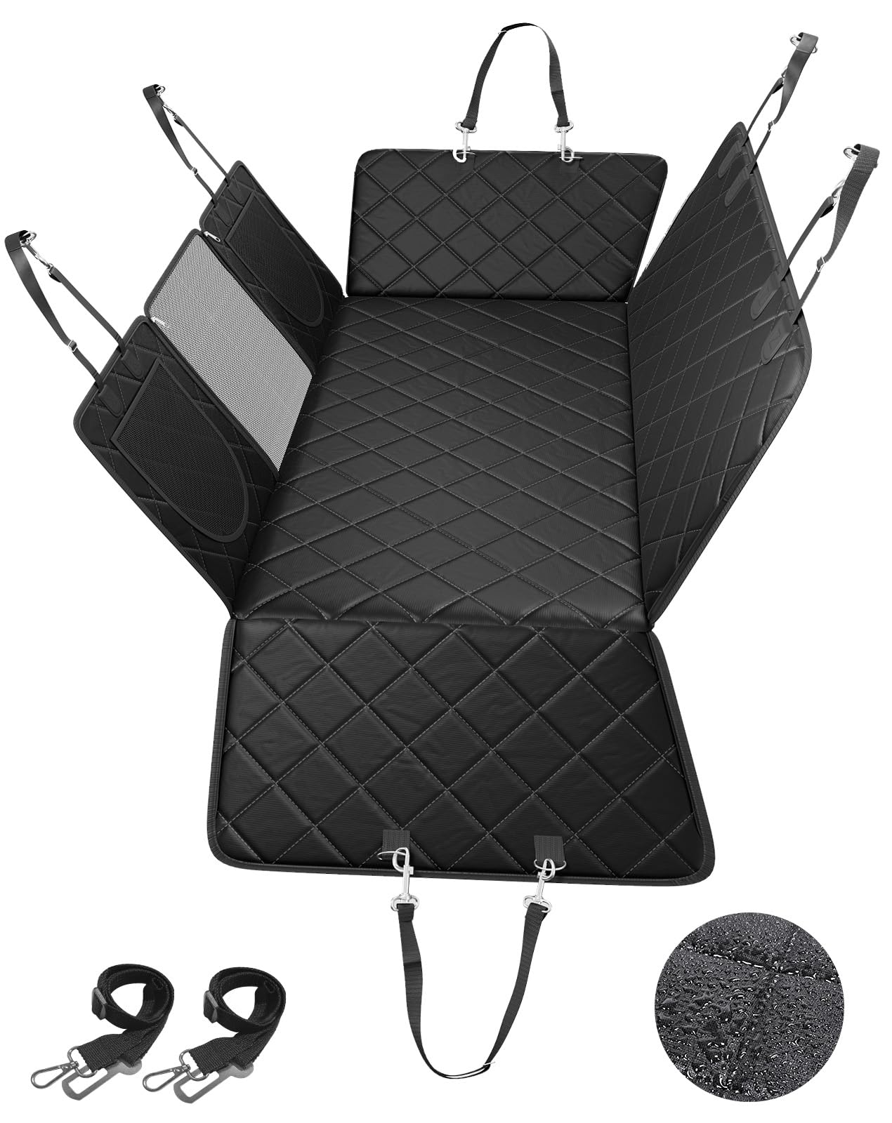 Petcozife dog car seat cover offers 6-in-1 modes for versatile travel.