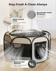 Petcozife water-resistant-bottom protects floors during pet use.